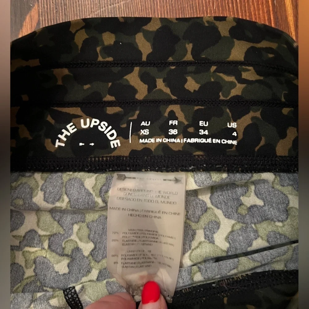 THE UPSIDE Camo Leopard Workout Leggings Yoga